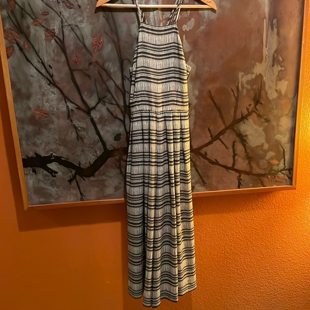 Stripped jumpsuit, wide leg with pockets